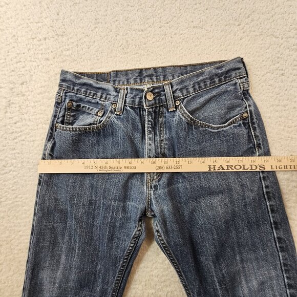 Levi's 505 Jeans Men's 32x30 Blue Denim Relaxed Fit Medium Wash Straight Leg - Picture 6 of 15